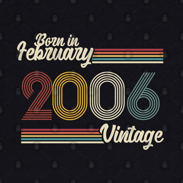 Vintage Born in February 2006 by Jokowow